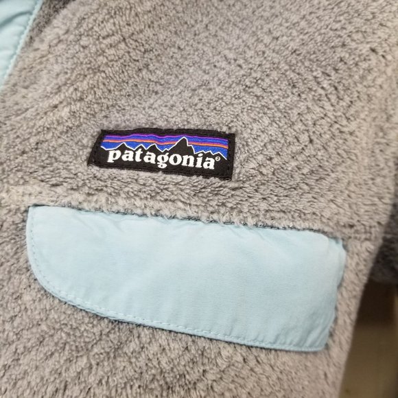 Patagonia M Synchilla Pullover Fleece Jacket Gray Blue Re Tool Snap T Waffle Wea - Picture 6 of 10